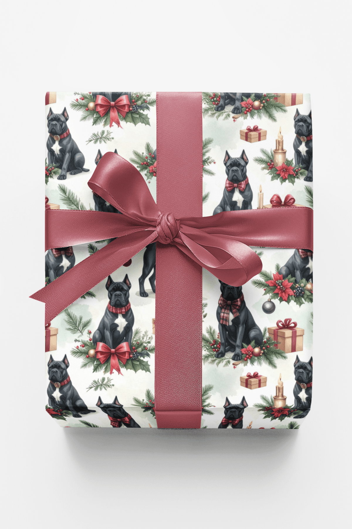 Holiday Presents (cane Corso) Wrapping Paper