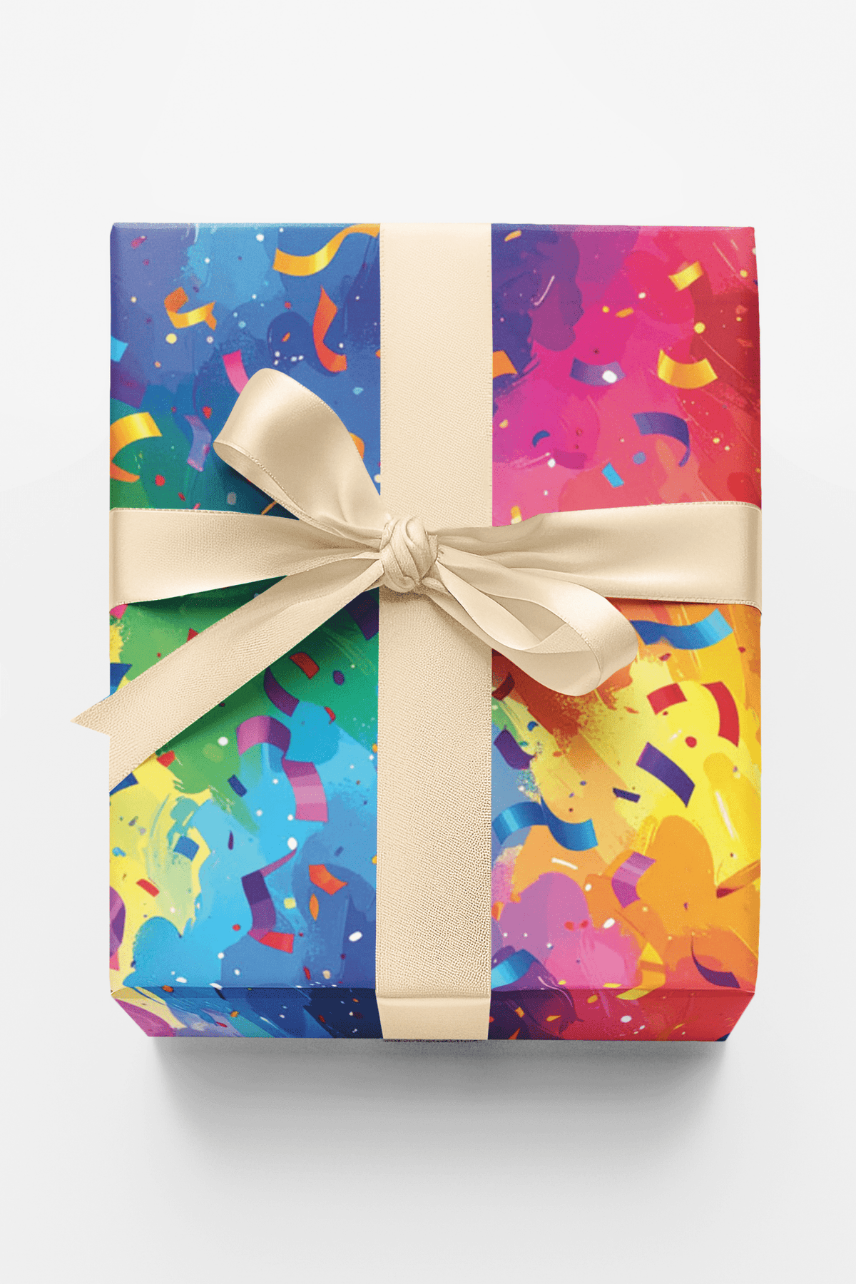 Confetti Storm Celebration Wrapping Paper