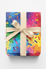 Confetti Storm Celebration Wrapping Paper