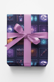 Inventory Relic Grid Wrapping Paper