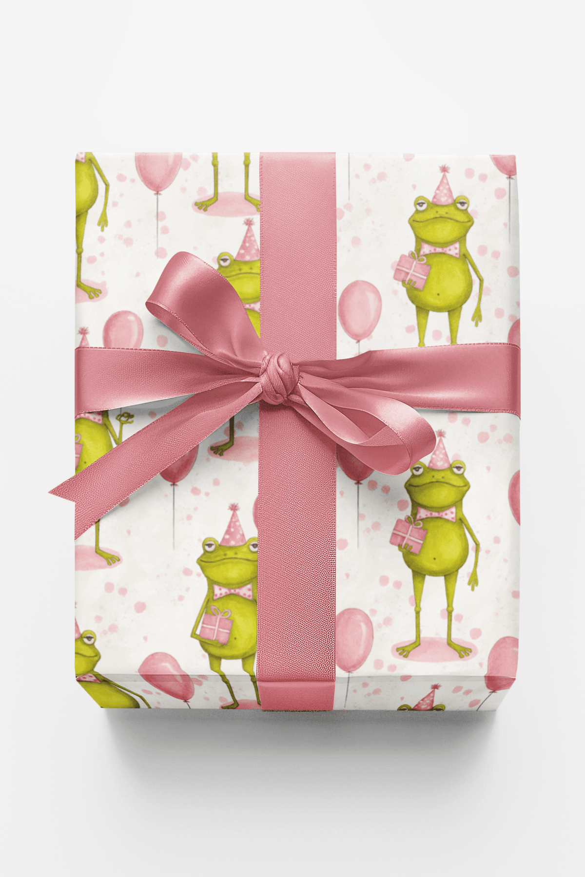 Froggy Festivities Wrapping Paper