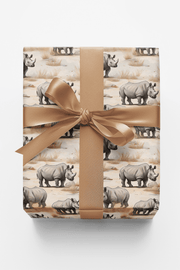 Safari Stroll: Rhinoceros Wrapping Paper