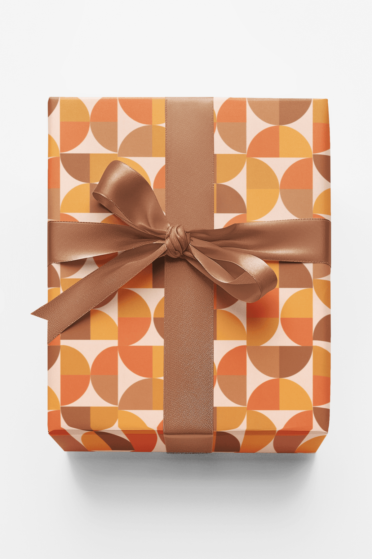 Mid Century Geo Blocks Wrapping Paper