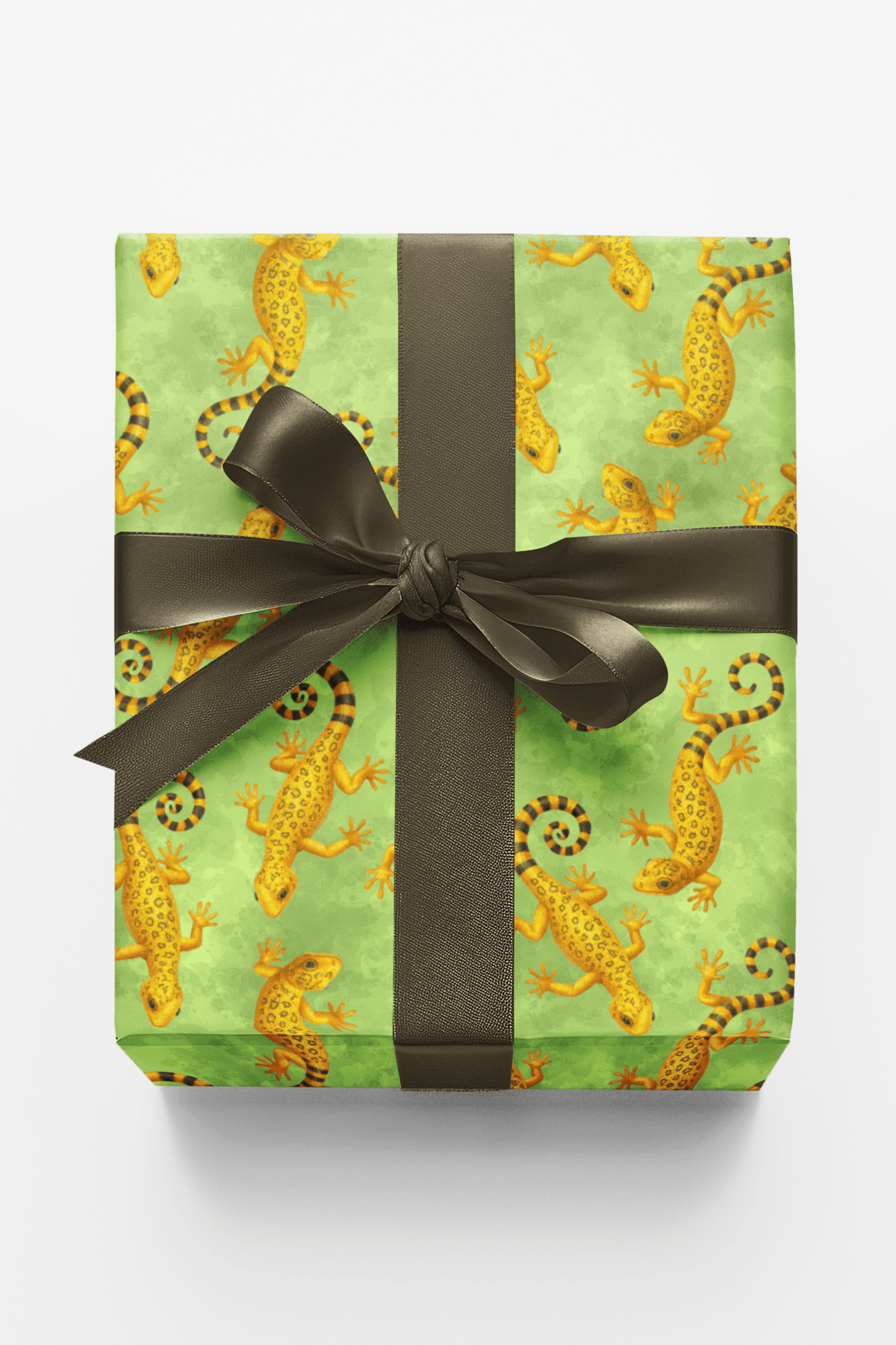 Golden Gecko Dance Wrapping Paper