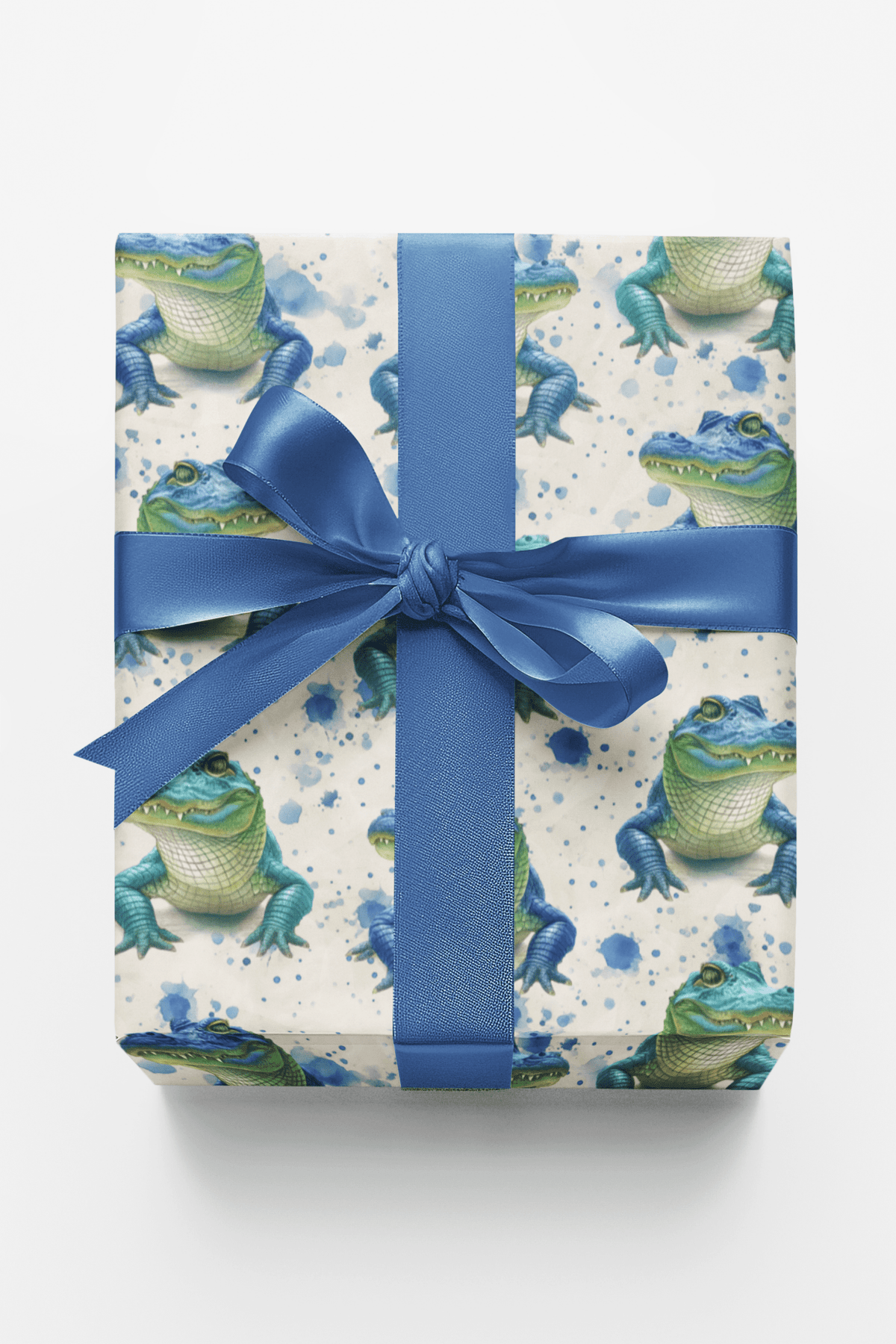 Azure Gator Harmony Wrapping Paper