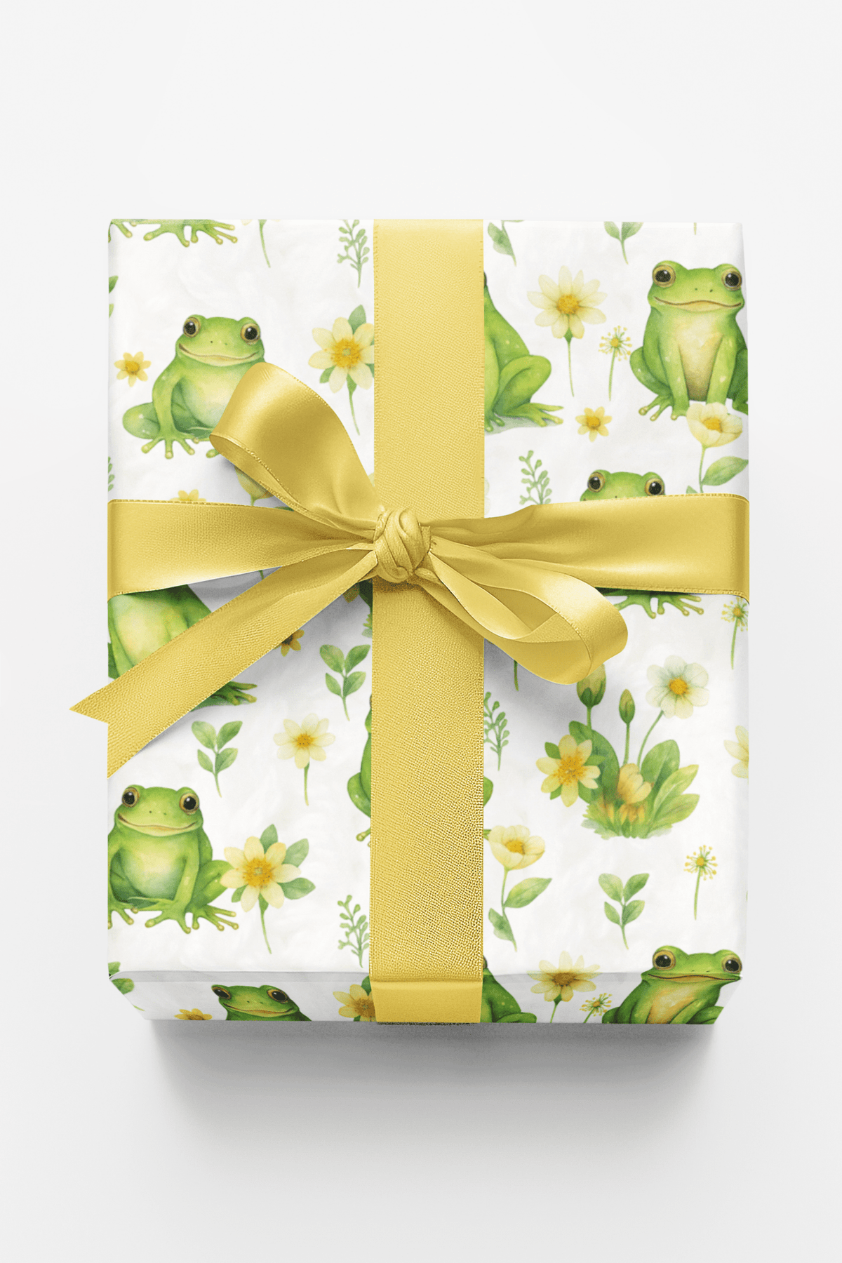 Lily Meadow Frogs Wrapping Paper
