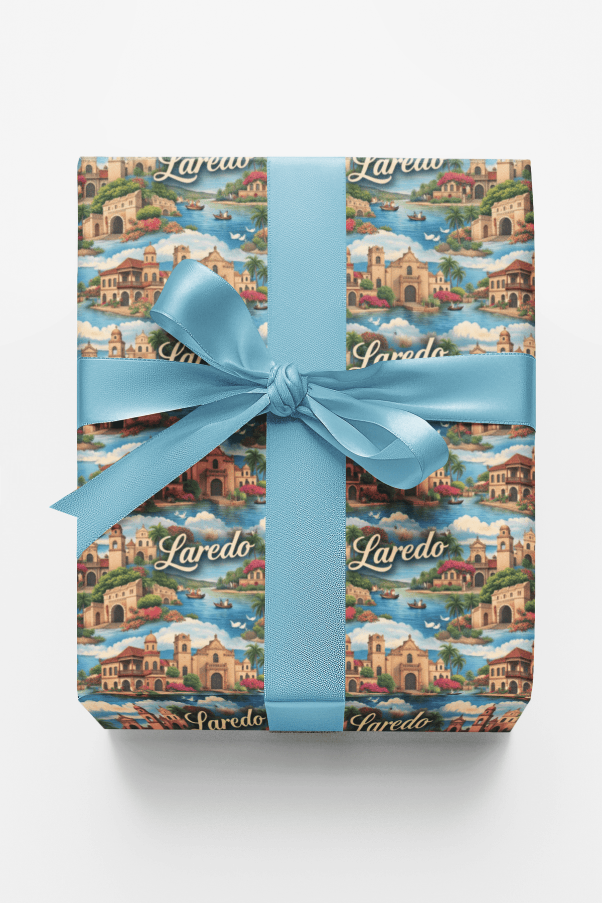 Laredo Border Sunset Wrapping Paper