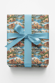 Laredo Border Sunset Wrapping Paper