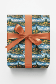 Bend Cascade Glow Wrapping Paper