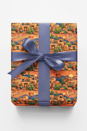 Santa Fe Adobe Sunset Wrapping Paper