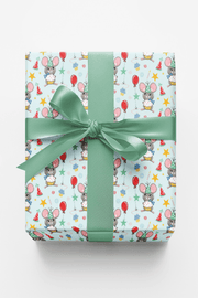 Mouse Party Wrapping Paper | Michelle Gilsey | Artist Corner