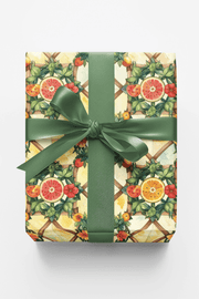Summer Fruit Trellis Wrapping Paper