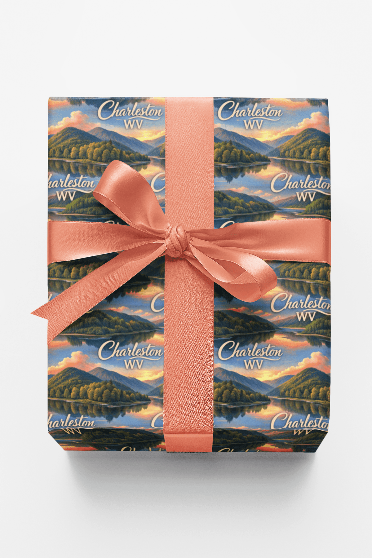 Charleston Wv Mountain River Wrapping Paper