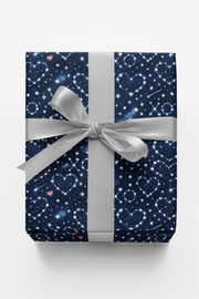 Cosmic Love Constellations Wrapping Paper