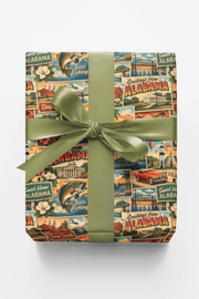 Alabama Postcard Memories Wrapping Paper