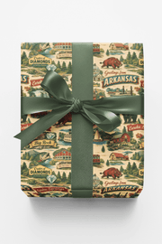 Arkansas Postcard Memories Wrapping Paper