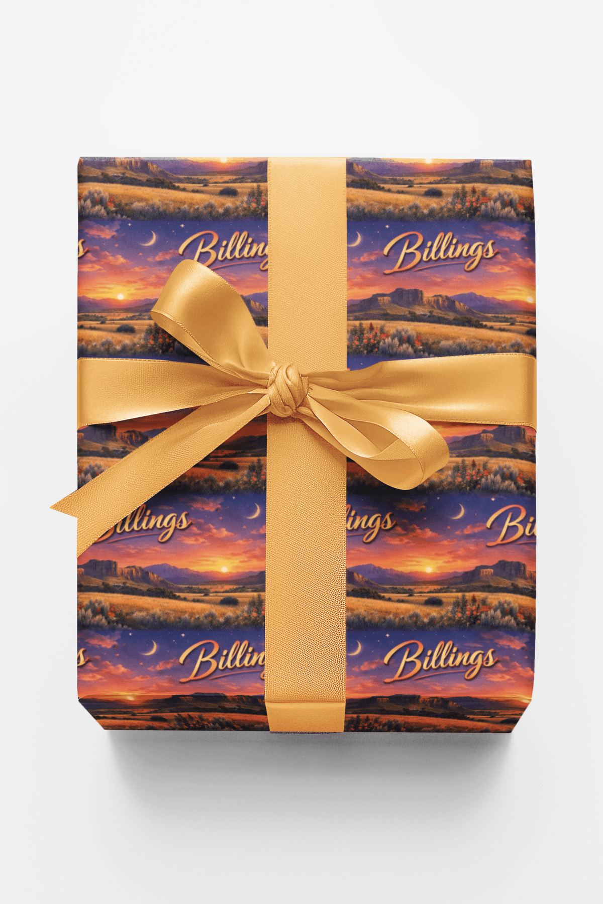 Billings Big Sky Bronze Wrapping Paper