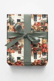 Toy Soldier & Teddy Parade Wrapping Paper