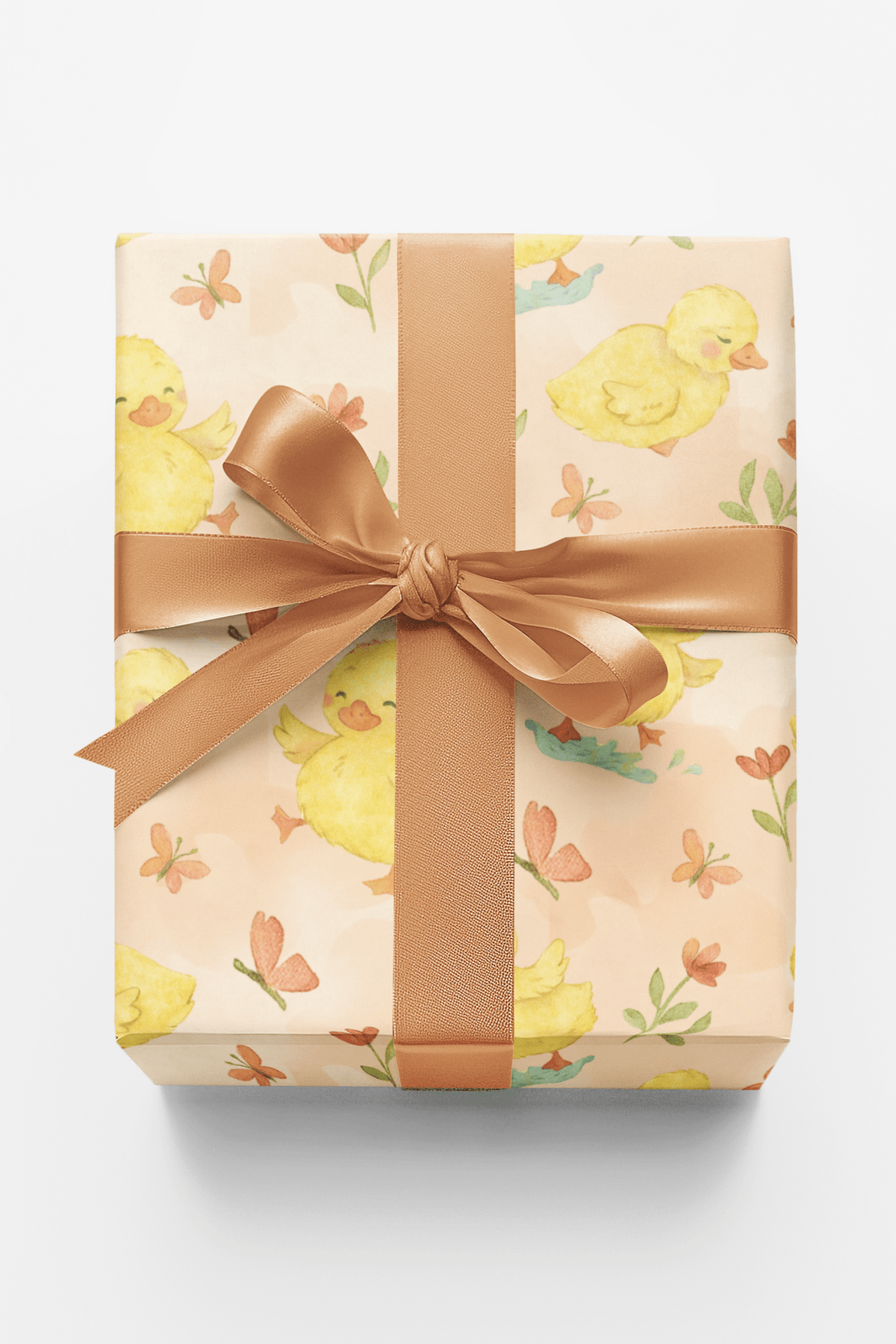 Springtime Duckling Dance Wrapping Paper