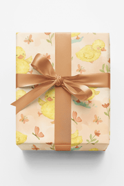 Springtime Duckling Dance Wrapping Paper