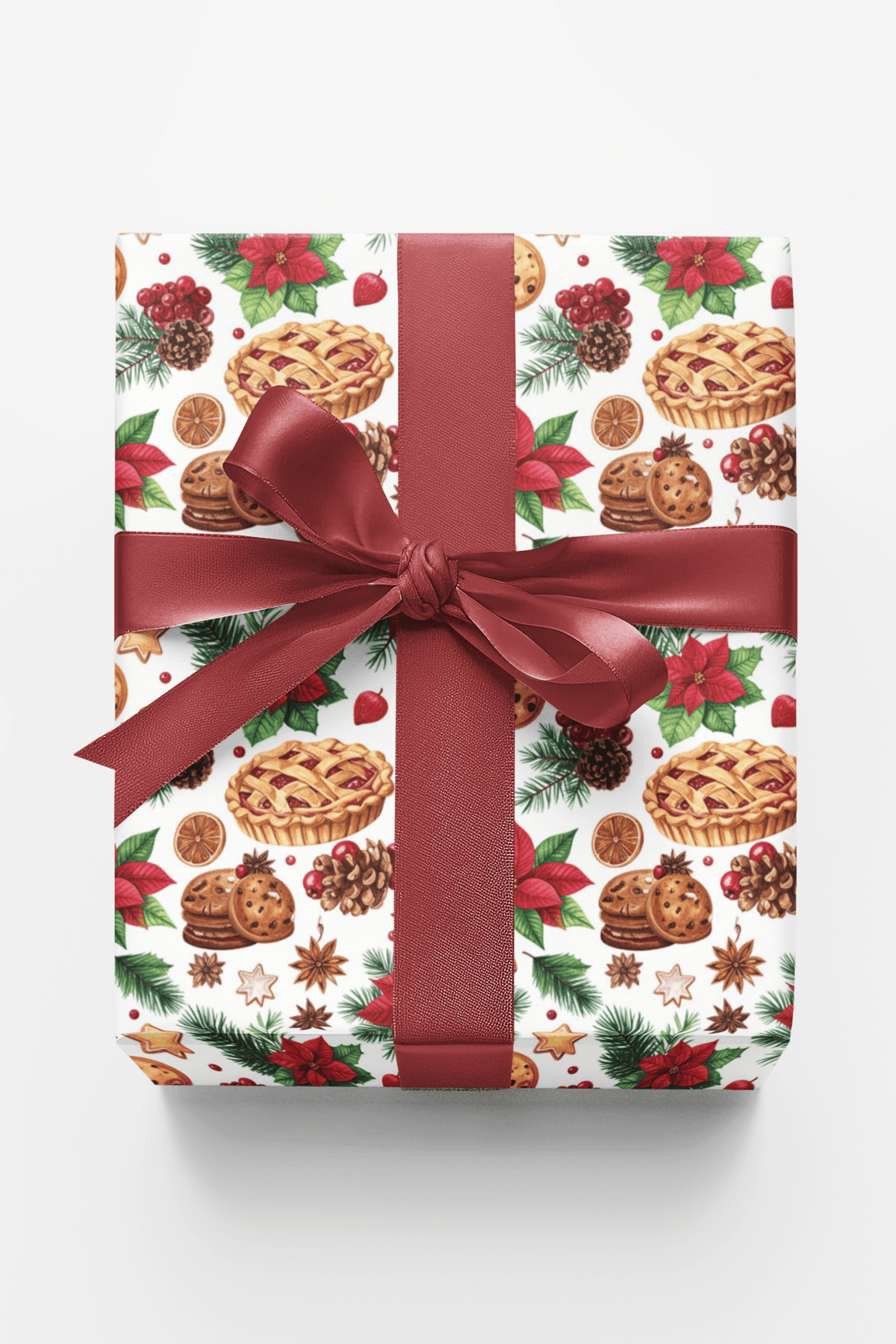 Noche Buena Family Feast Glossy Wrapping Paper