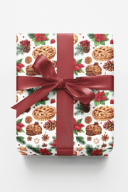 Noche Buena Family Feast Glossy Wrapping Paper