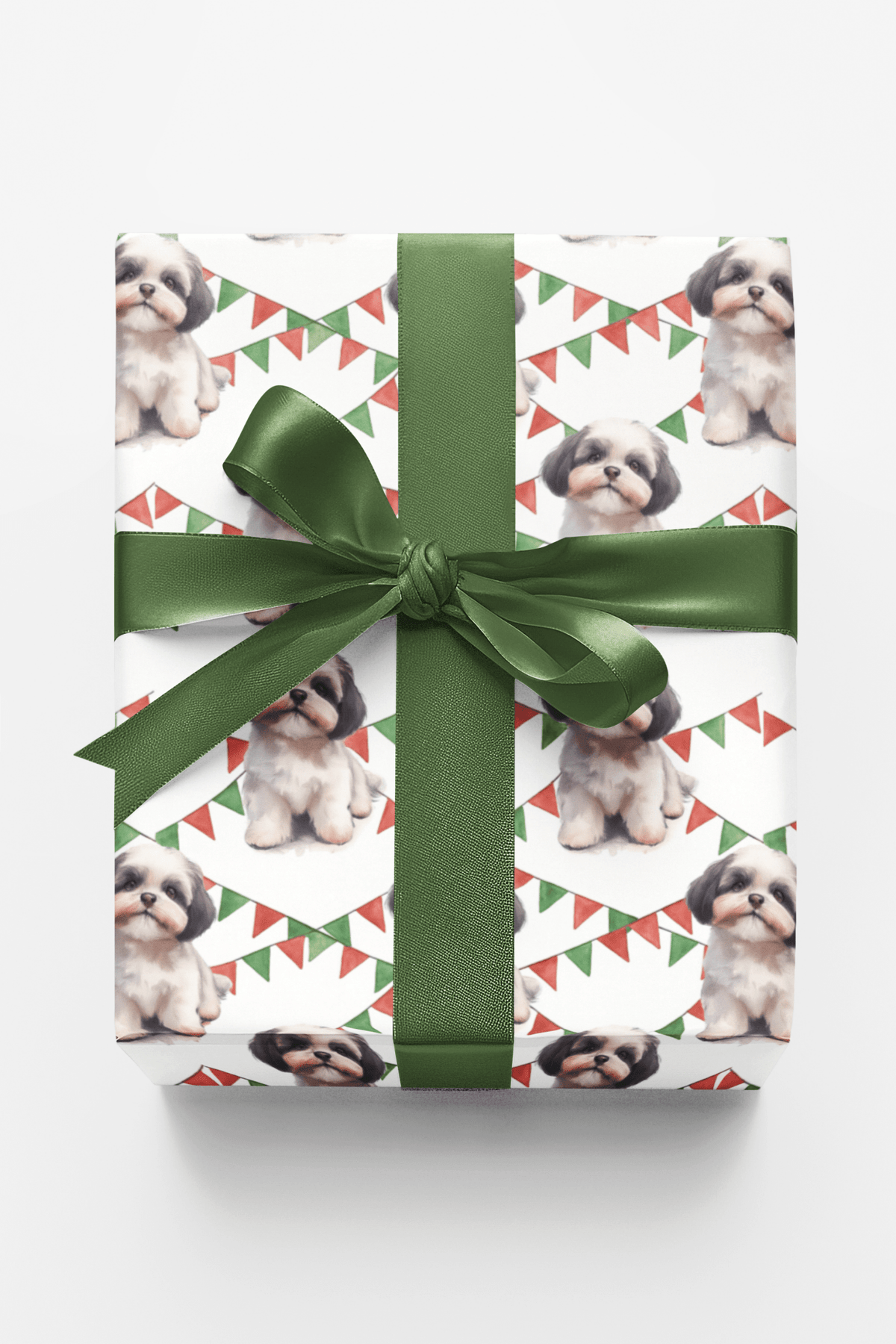 Puppies & Pennants Wrapping Paper