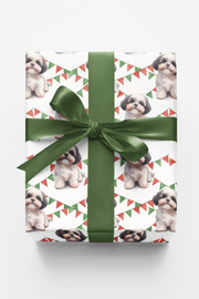 Puppies & Pennants Wrapping Paper