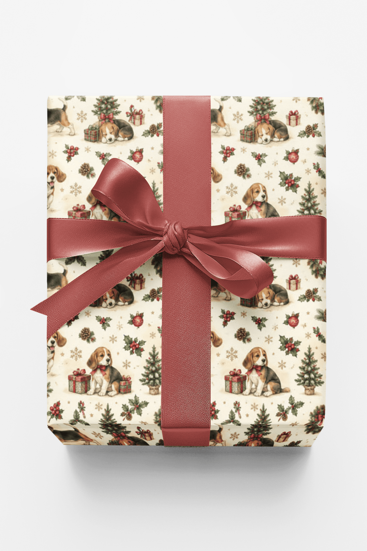 Beagle Christmas Adventure Wrapping Paper