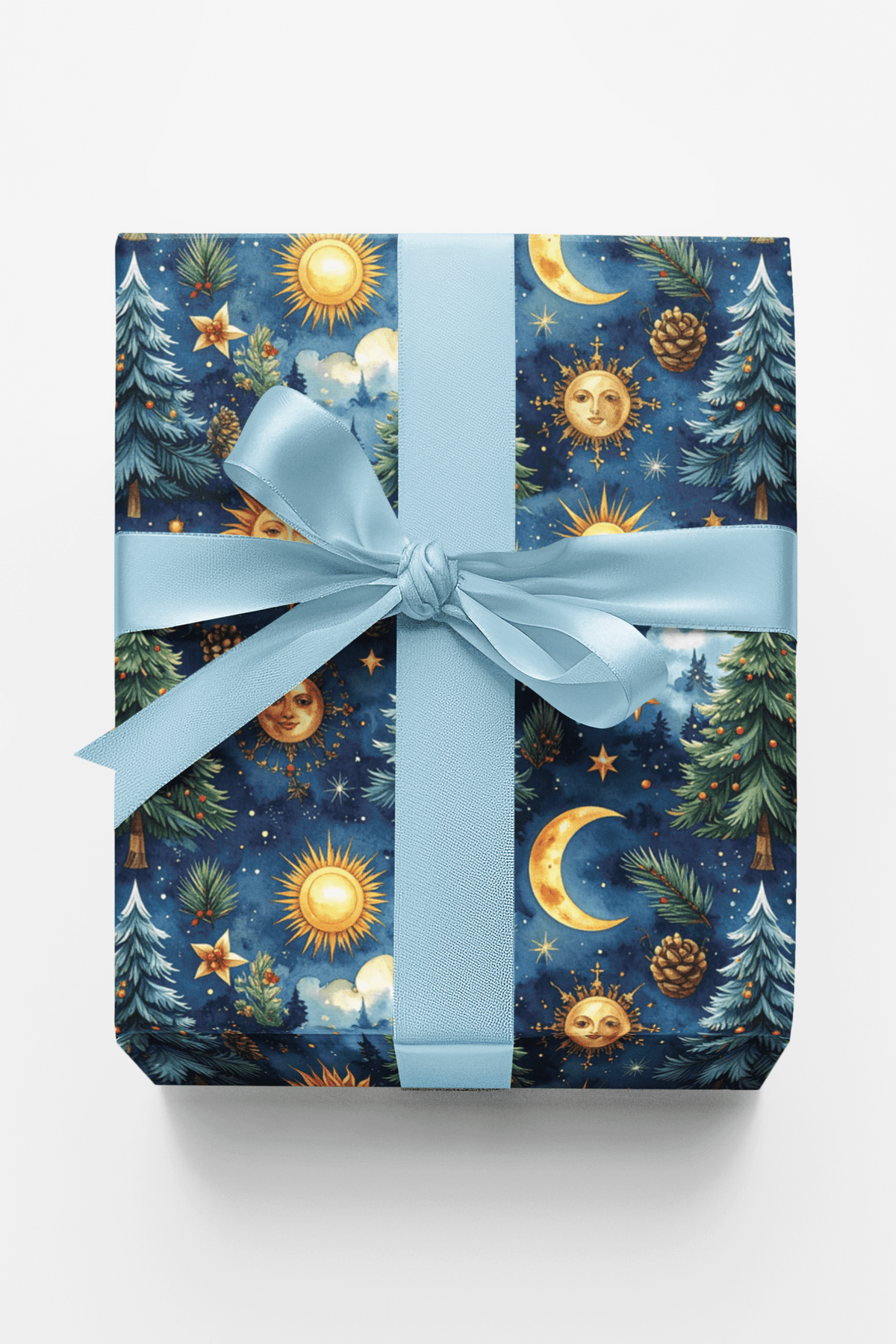 Astronomer's Winter Garden Wrapping Paper