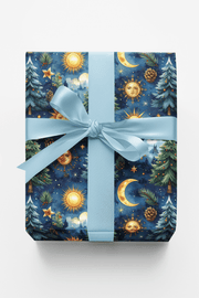 Astronomer's Winter Garden Wrapping Paper