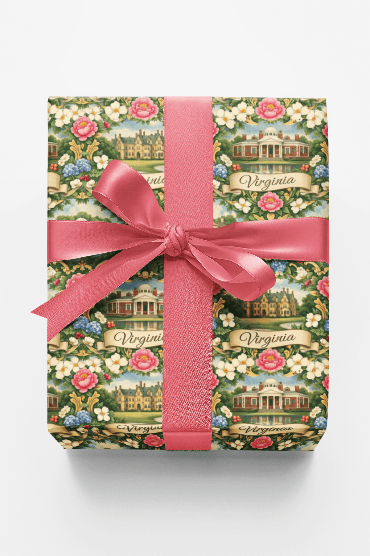 Virginia Colonial Garden Wrapping Paper