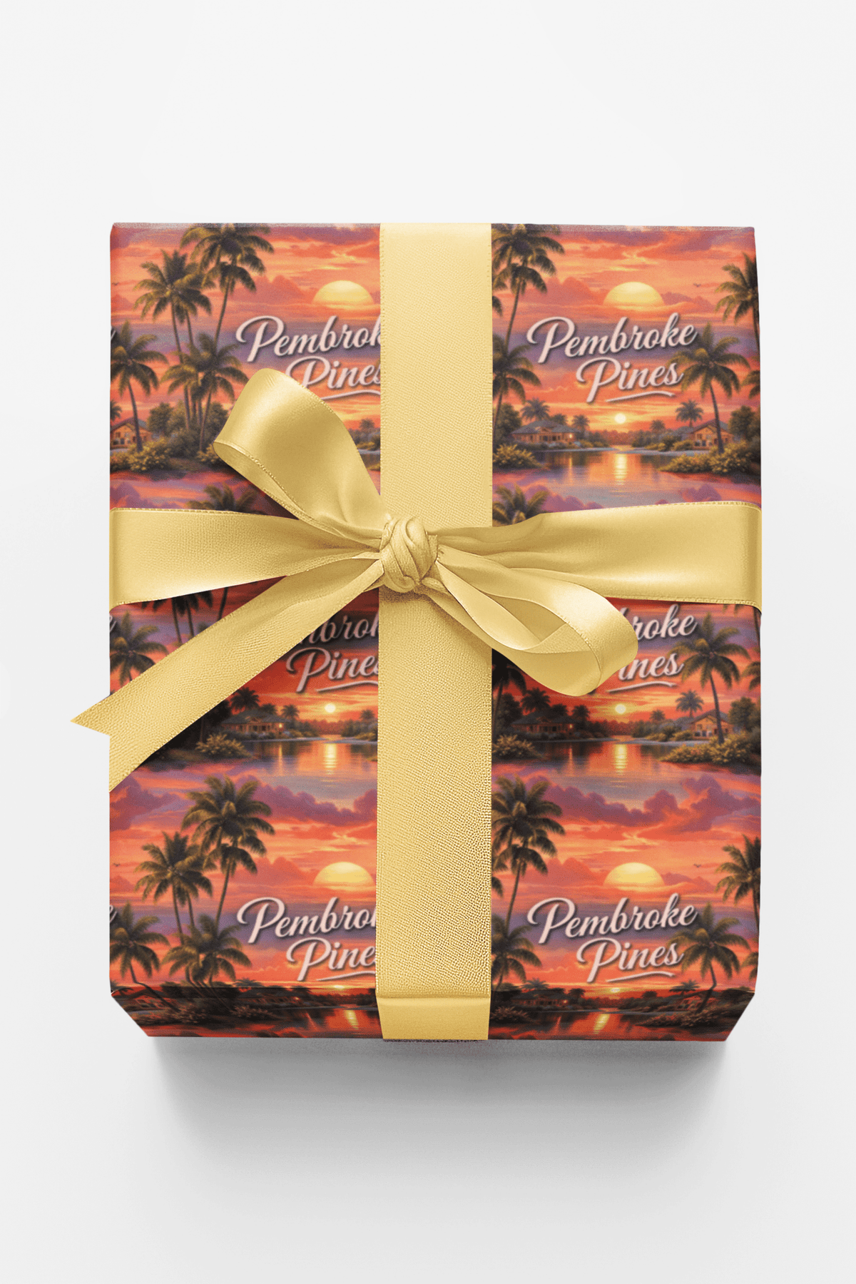 Pembroke Pines Palm Glow Wrapping Paper