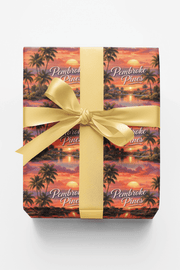 Pembroke Pines Palm Glow Wrapping Paper