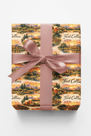 Fort Collins Foothill Glow Wrapping Paper