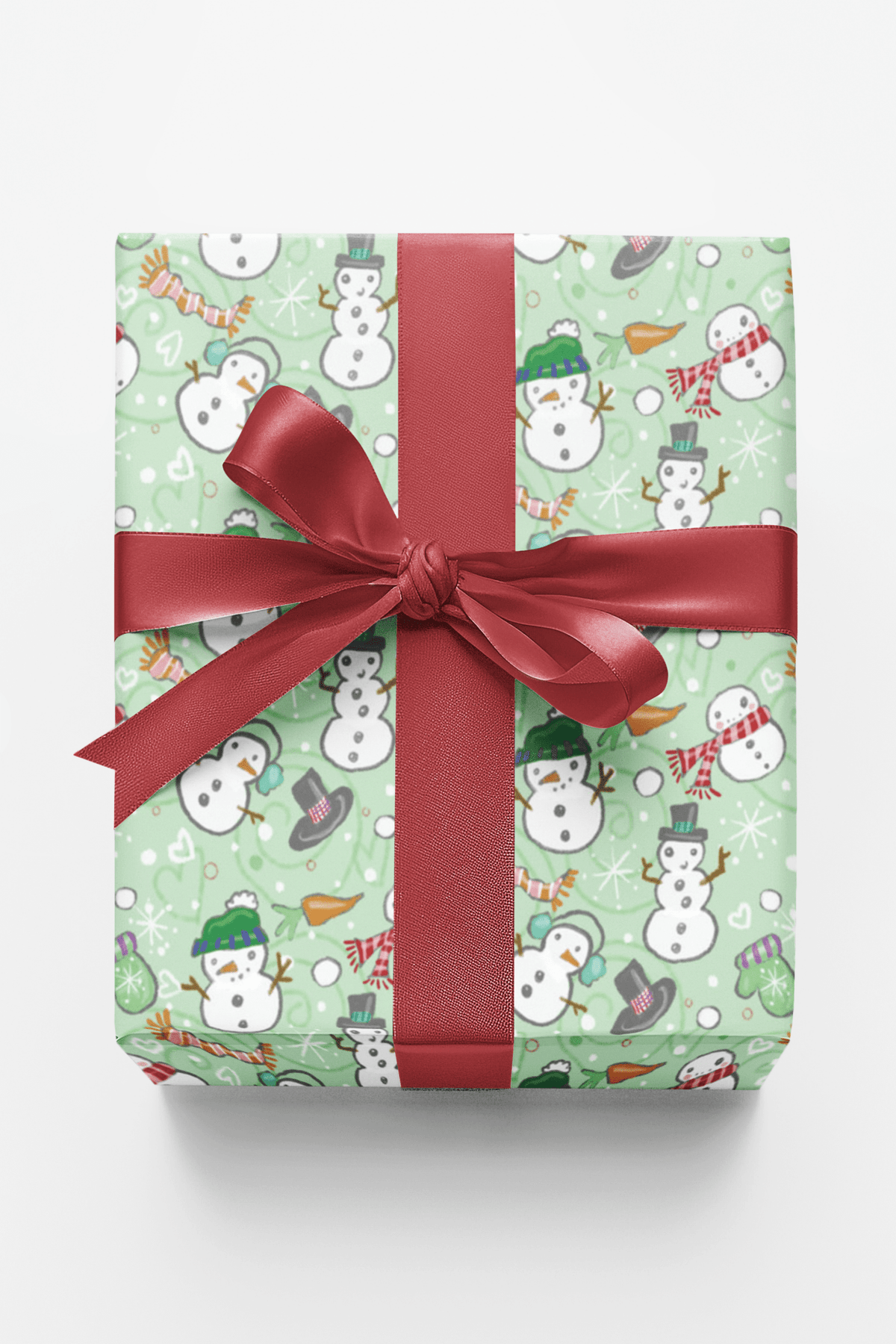 Snowmen Plentiful Wrapping Paper | Michelle Gilsey | Artist Corner