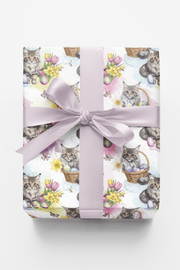 Whiskers & Easter Festivities (maine Coon) Wrapping Paper