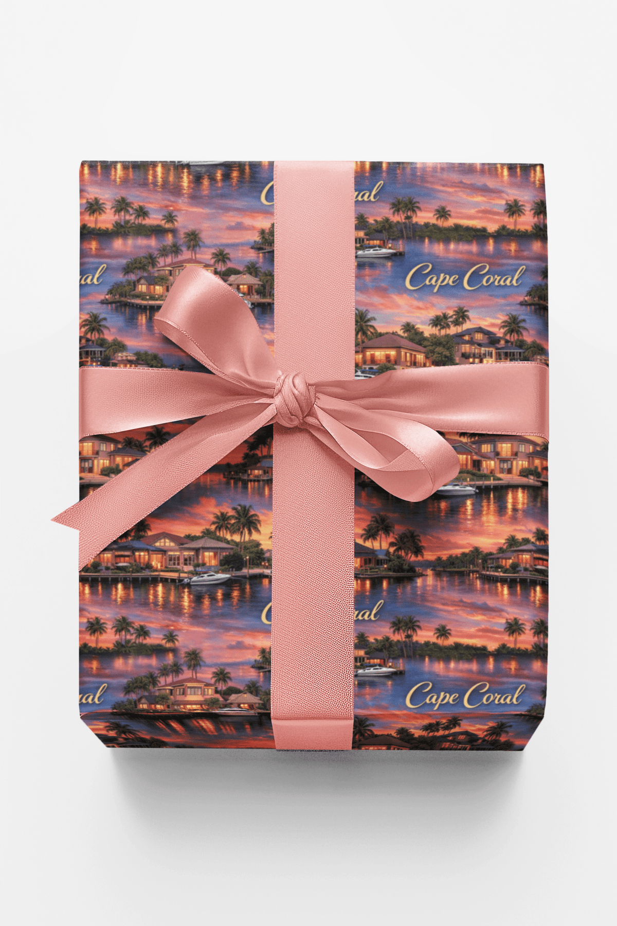 Cape Coral Canal Calm Wrapping Paper