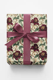 Garnet Garden Wrapping Paper