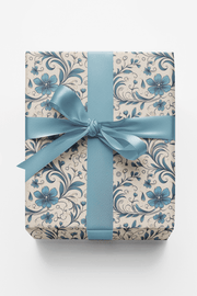 Something Blue Toile Wrapping Paper