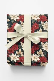 Gilded Poinsettia Wrapping Paper