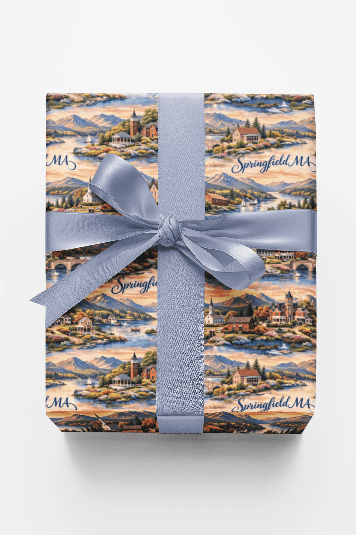Springfield Ma Pioneer Glow Wrapping Paper