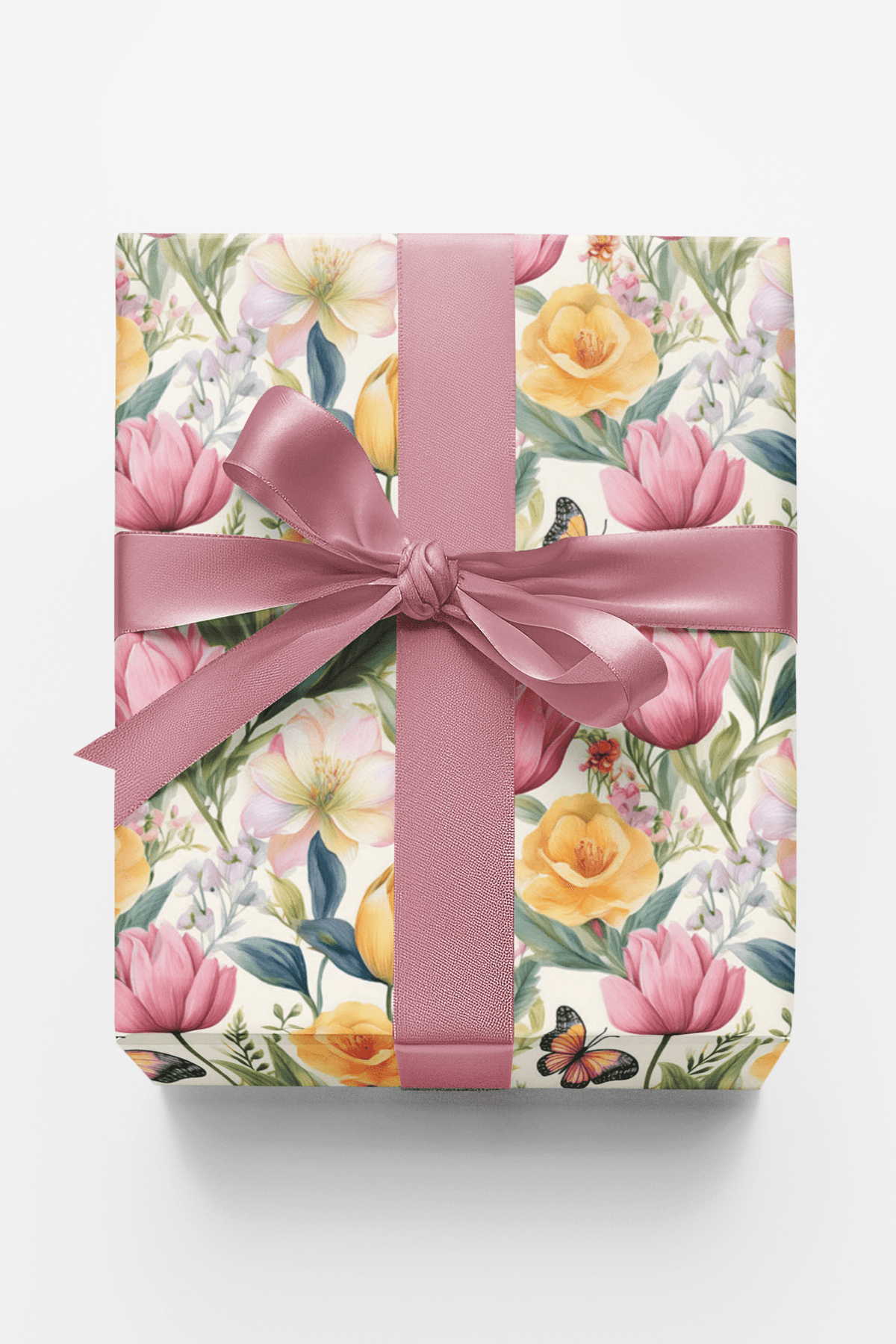 Bouquet Collage Wrapping Paper