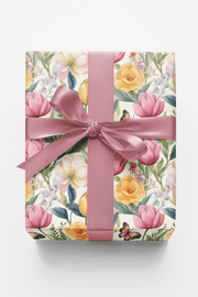 Bouquet Collage Wrapping Paper