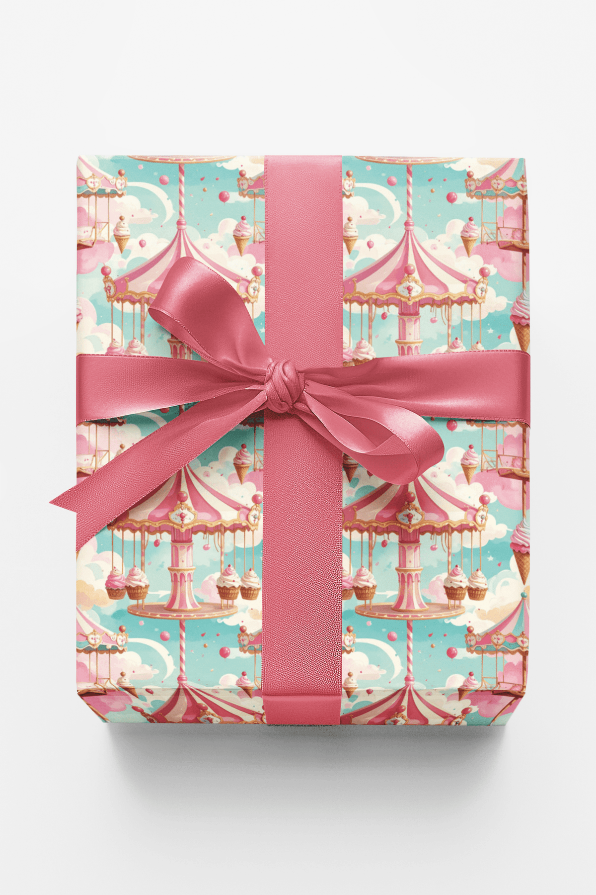 Ice Cream Carousel Wrapping Paper