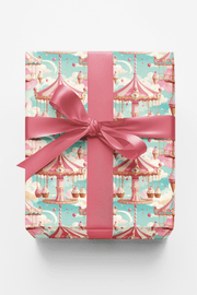 Ice Cream Carousel Wrapping Paper