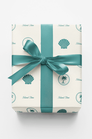 Travel Stamps Island Time Wrapping Paper