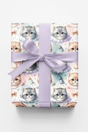 Baby Shower Cats (exotic Shorthair) Wrapping Paper