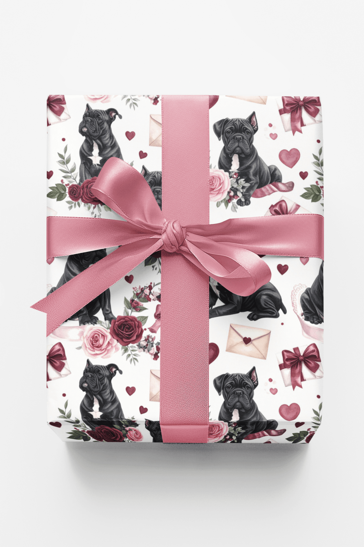Valentine's Romance (cane Corso) Wrapping Paper