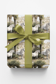 Courtyard Levade Lipizzaner Wrapping Paper